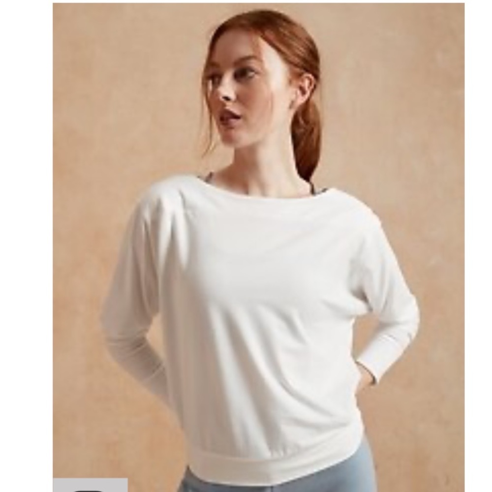 Banana Republic Factory Dolman sleeve T-shirt, white, size L, NWT